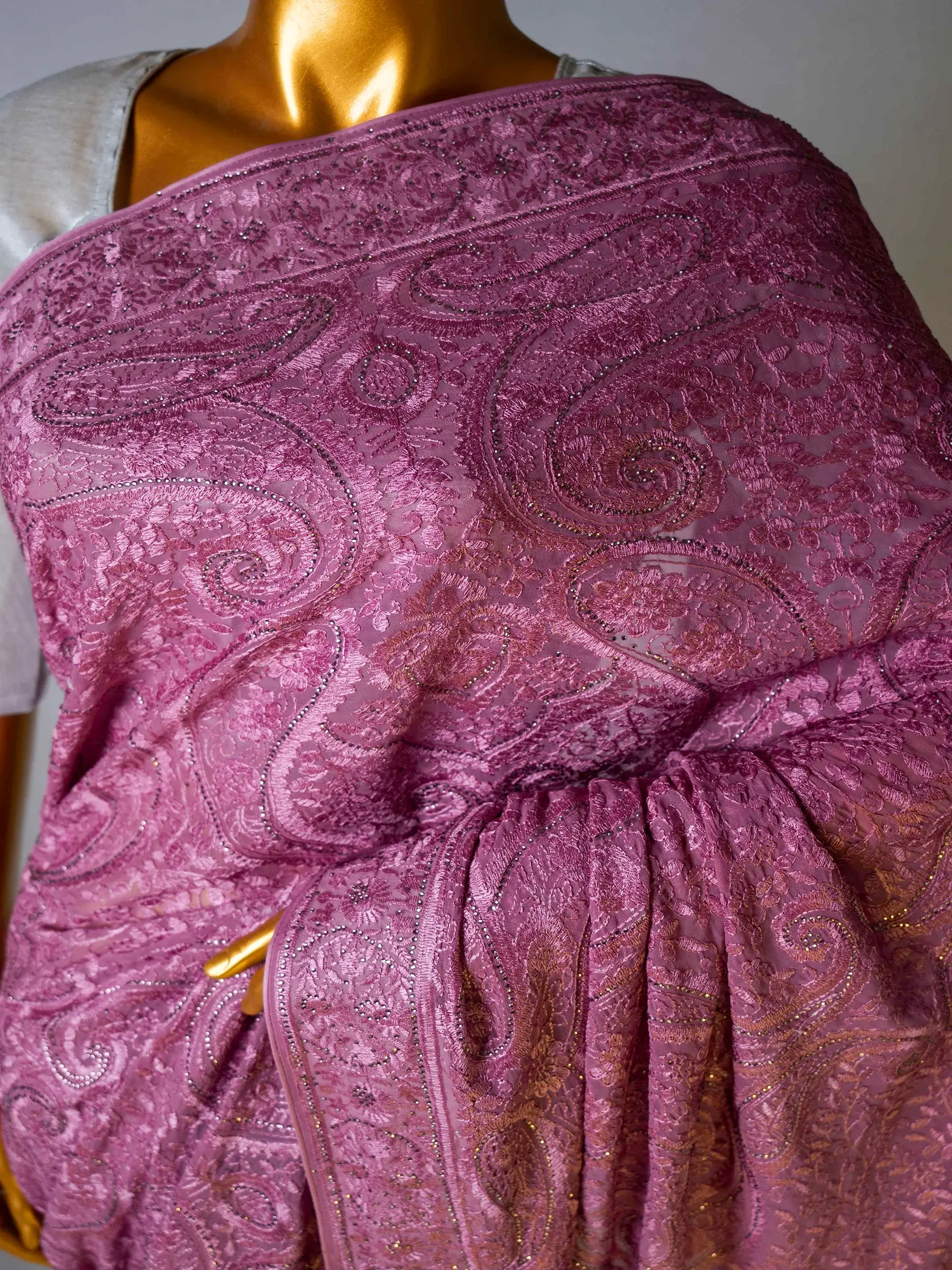 Onion Soft Chiffon Georgete Party Wear